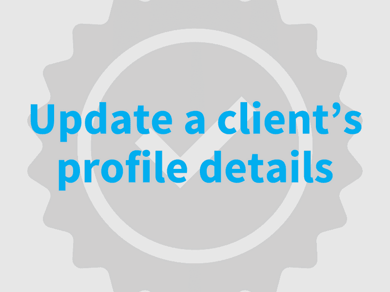 Update a clients profile